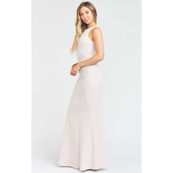 Show Me Your Mumu Chicago High Neck Gown Show Me The Ring Stretch Crepe S - Picture 3 of 3